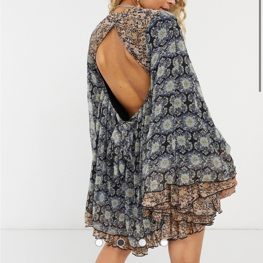 FREE PEOPLE Gabi printed tunic dress